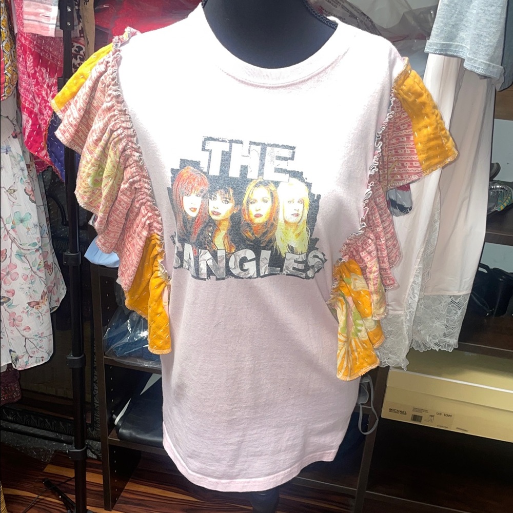 The Bangles Upcycled Kantha Band tee